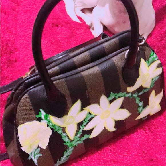 Fendi Handbags - Auth Fendi 2 way crossbody bag custom painted